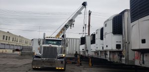 container lifts at San Pedro Pier