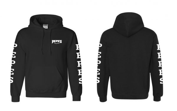 Pepes Black Hoodie - Front and Sides